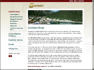 Web site www.goldbelthotel.com, Goldbelt Hotel Juneau