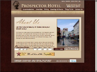 Web site www.prospectorhotel.com, Prospector Hotel